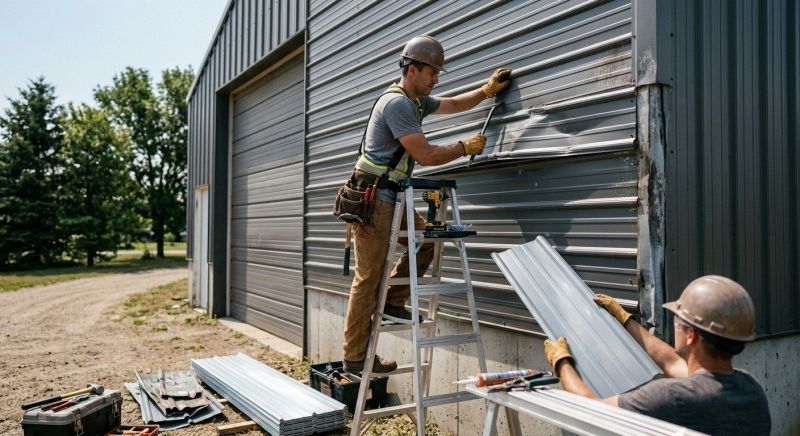 Our team working on Siding Service projects in York, ME