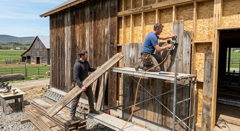 Barn Siding Installation in Lebanon, ME