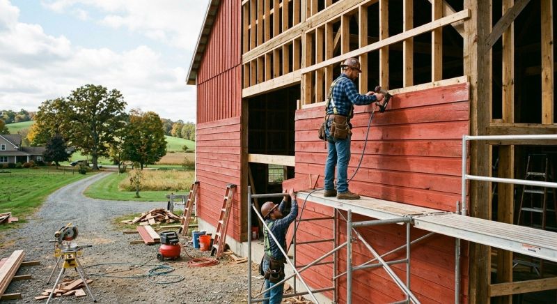 Barn Siding Replacement in Hampton, NH