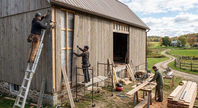 Barn Siding Replacement in Ogunquit, ME