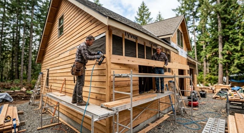 Cedar Cladding Installation in York, ME
