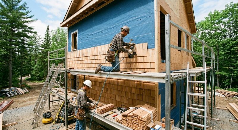 Cedar Siding Installation in Dover, NH
