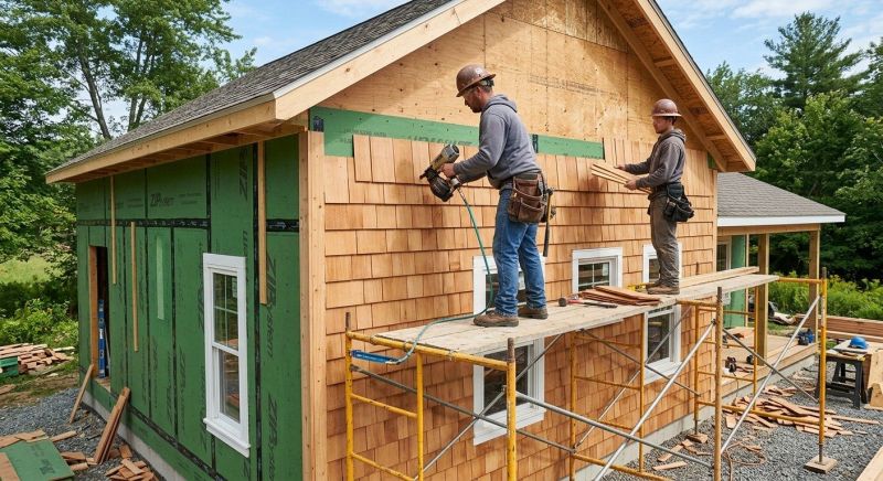 Cedar Siding Installation in Ogunquit, ME