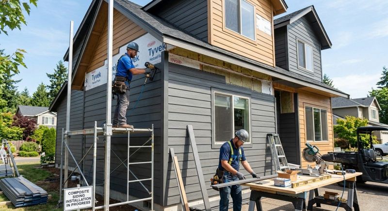 Composite Siding Installation in Salisbury, MA