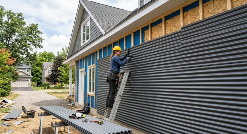 Corrugated Siding Installation in York, ME