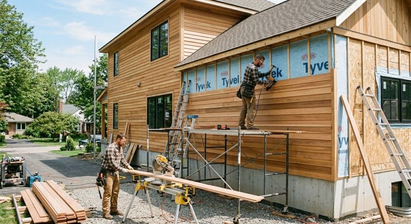 Faux Wood Siding Installation in Exeter, NH