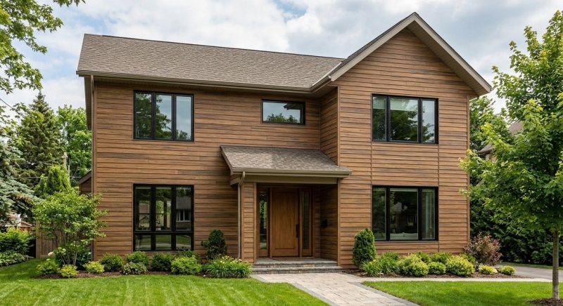Faux Wood Siding Installation in Nottingham, NH