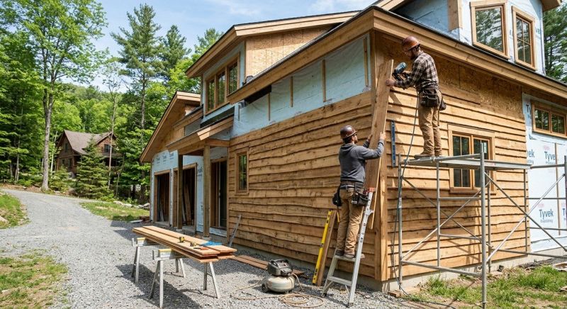 Faux Wood Siding Installation in Salisbury, MA