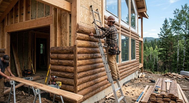 Log Siding Installation in York, ME