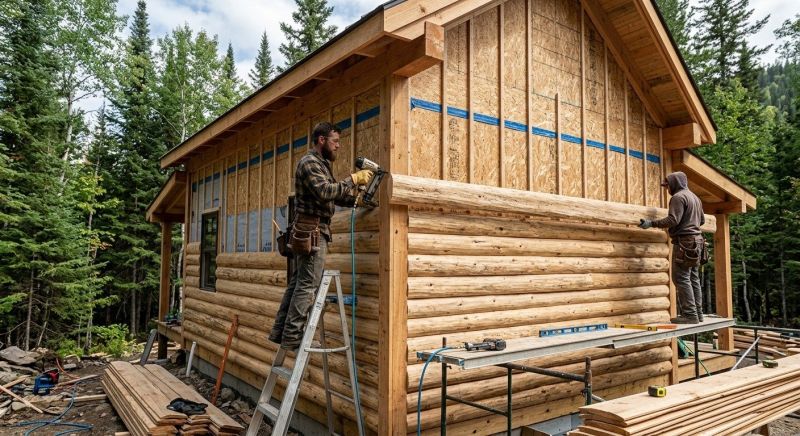 Log Siding Installation in York, ME
