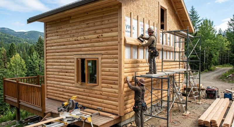 Log Siding Installation in Portsmouth, NH