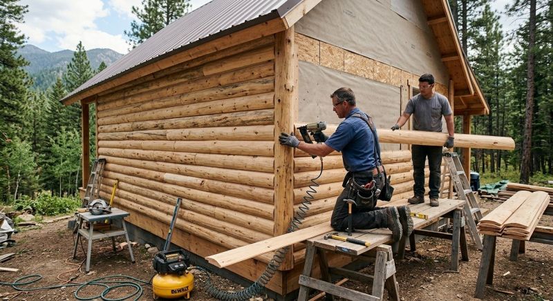 Log Siding Installation in Rochester, NH