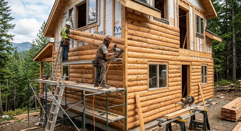 Log Siding Installation in Rye, NH