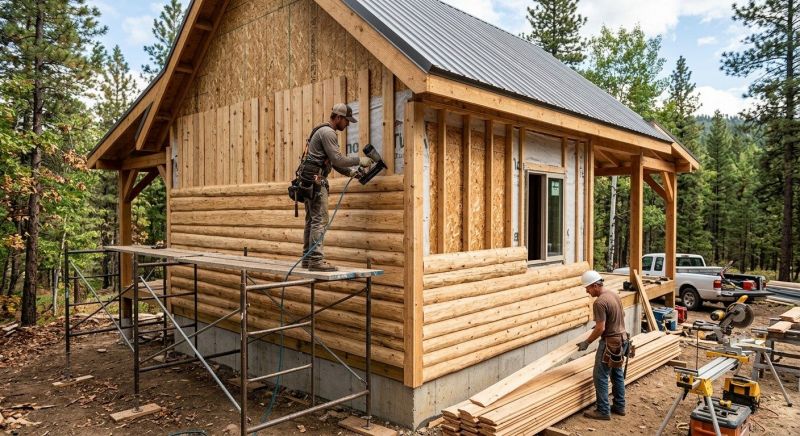 Log Siding Installation in Salisbury, MA