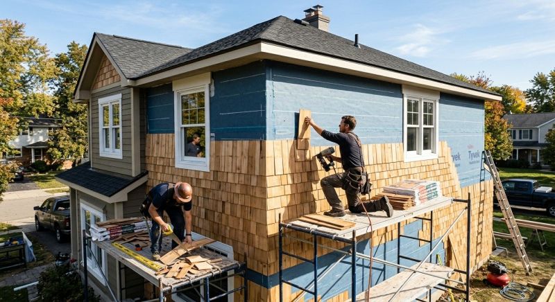 Shingle Siding Installation in York, ME