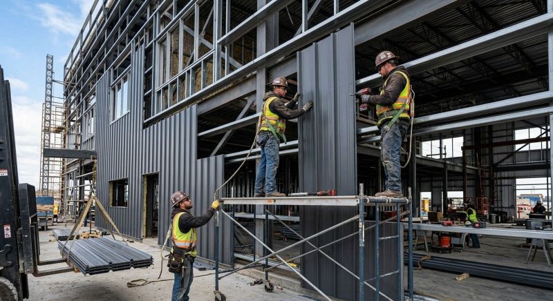 Steel Cladding Installation in York, ME