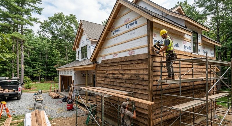 Wood Barn Siding Installation in York, ME