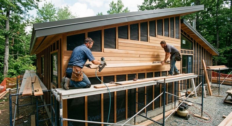 Wood Cladding Installation in Biddeford, ME