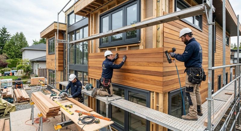Wood Cladding Installation in Nottingham, NH